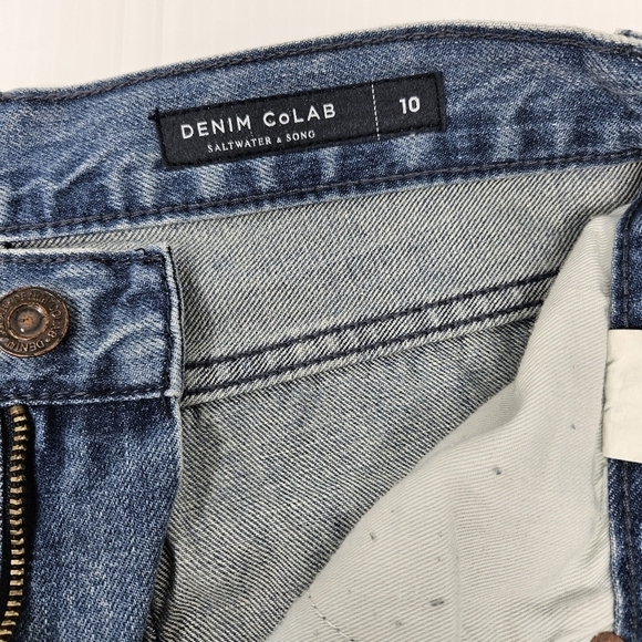 Denim Colab Jeans Womens Size 10 Merewether Slim Moon Blue NWT Saltwater Song - Picture 3 of 16